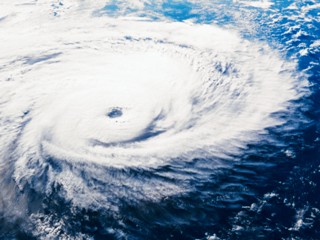 This is a satellite image of a hurricane.